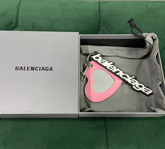 Balenciaga Mirror Heart Keychain